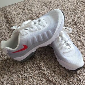 Nike Kids White and Red Sneakers